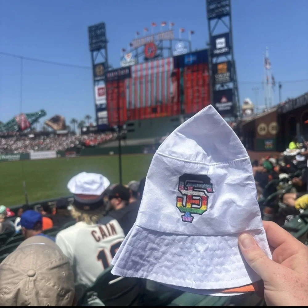 SF Giants Pride Bucket Hat with Embroidered Logo